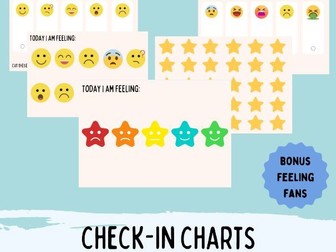 Check In Feelings Chart & Feelings Fan (BONUS)
