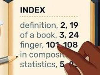 Using an Index to Find Information_ English Functional Skills_Lesson _TAN