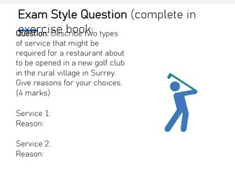 WJEC level 1/2 hospitality and catering A01 ppt