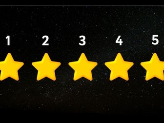 Stars 1 Less PPT to 5 editable