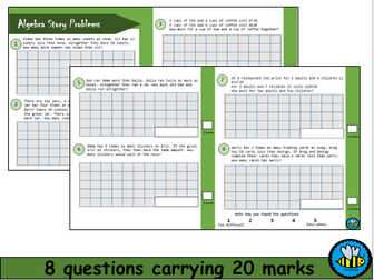 Algebra Story Problems
