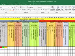 new spec edexcel gcse 9 1 business studies student tracker by willa1