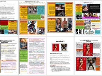 2025 ONWARDS UPDATED GCSE EDUQAS MEDIA, COMP 1 REVISION GUIDE (ALL FORMS COVERED IN SECTION A & B)