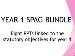 Year 1 SPAG PPT Bundle