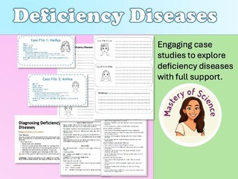 Deficiency Disease Task Cards & Case Study Activity