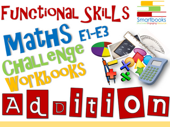 Functional Skills Maths Workbook BUNDLE Addition, Subtraction & Multiplication