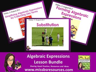 Algebraic Expression Lesson Bundle