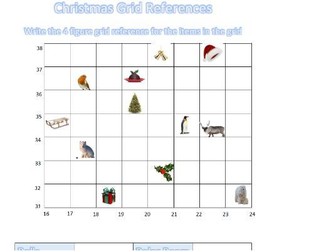 Christmas 4 Figure Grid Reference