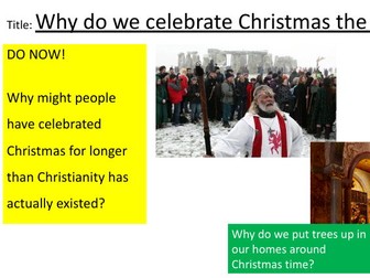 History of Christmas lesson