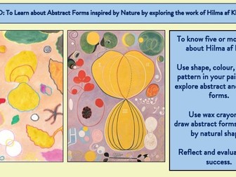 Hilma af Klint-Inspired Abstract Forms Art Lesson (KS3)