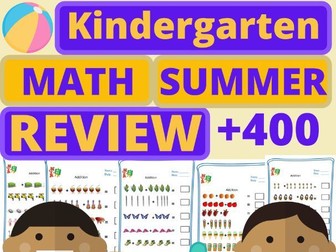Summer Worksheet Math Packet (Kindergarten)