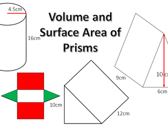 Volume and Surface Area of Prisms