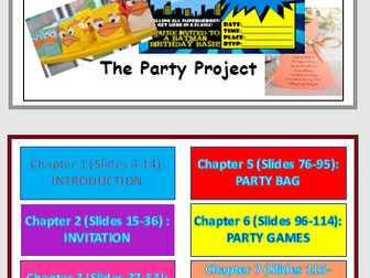 The Party Project (178 slides)-  Outstanding Design and Technology resource