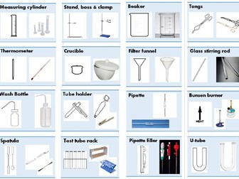 Science equipment images and diagrams/drawings