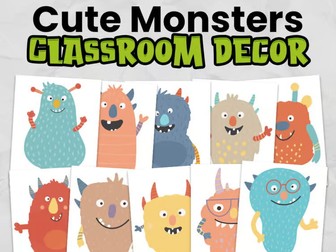 Cute Monster Classroom Decor | EYFS & KS1 Bulletin Board Decorations | Printable Display Pack