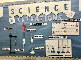 Titrations Display - A level Chemistry