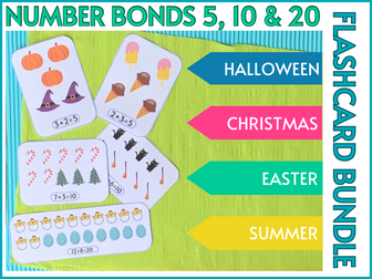 Number Bonds Seasonal Flashcards