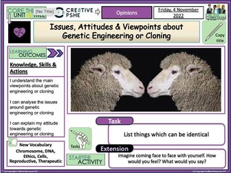 Genetic Engineering and Cloning