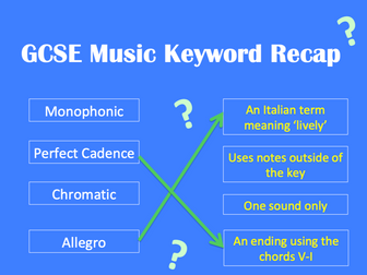 GCSE Music Keywords Revision