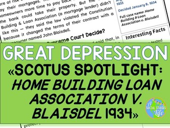 Home Building Loan Association v. Blaisdel 1934 SCOTUS Spotlight