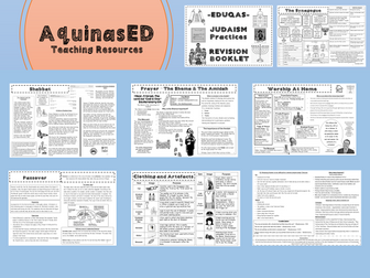 Judaism Practices Unit Info & Task Booklet EDUQAS