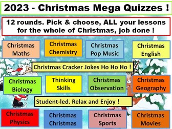 Christmas mega pack of activities, and Christmas fun quizzes . Xmas. Best seller!