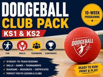 Ultimate Primary School Dodgeball Club Pack - KS1 and KS2