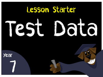 Test Data - Lesson Starter