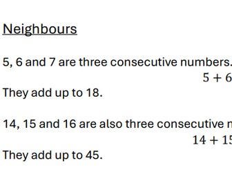 Nrich Three Neighbours Investigation (Scaffold)