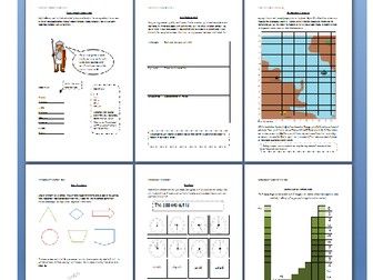 Year 4 Maths Homework Sheets (ENTIRE TERM!) All curriculum topics