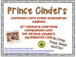 No Prep Book Unit for Prince Cinders
