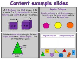 2 d shapes year 3 interactive powerpoint presentation and