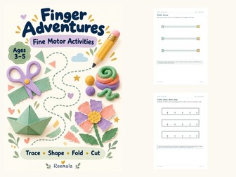 Fine Motor Activities Ages 3–5 | Finger Adventures