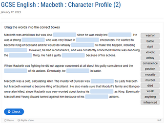 GCSE English : Macbeth