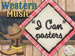 Western Music Decor - I Can Statements