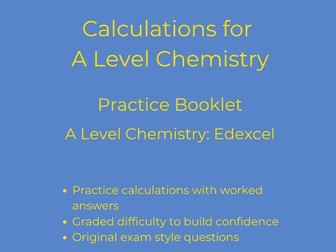 Chemical calculations practice booklet (Edexcel)