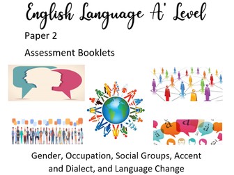 AQA English Language A Level Paper 2 Assessment Booklets