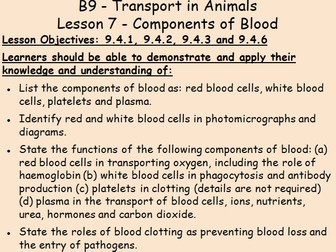 B9 Transport in Animals IGCSE Biology L7