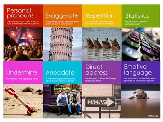 Persuasive technique posters