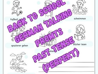 German Worksheet - Back to School - Deutsch Perfekt - DaF