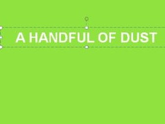 A Handful of Dust introductory booklet