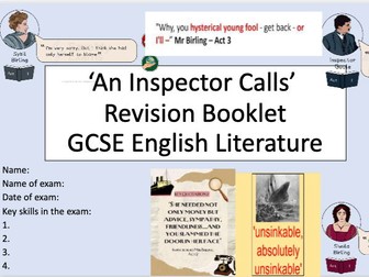 An Inspector Calls Revision Lessons/Booklet