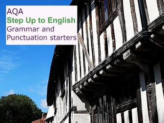 AQA Step Up to English: Grammar and Punctuation Starters