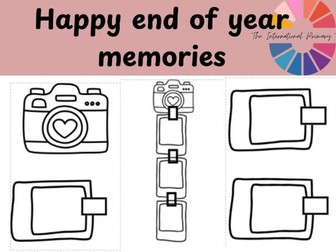 End of year memories activity