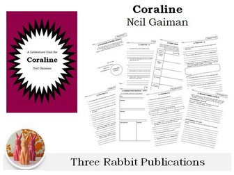 Coraline Novel Study - Neil Gaiman - Worksheets
