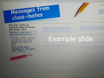 Year 6 Leavers Powerpoint and Year book