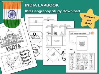 India KS2 Geography Activities | Lapbook