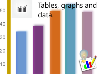 Introduction to tables, graphs and data.