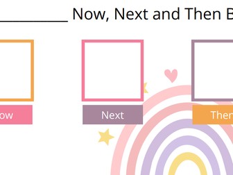 Now, then, next board - rainbow theme