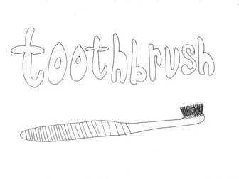 Toothbrush: Colouring Page (Daily Routine, Keeping Healthy)